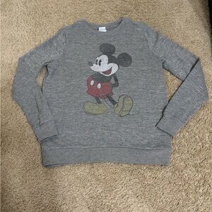 Vintage Gray Mickey Mouse Sweatshirt by Disney. Graphic in great condition!